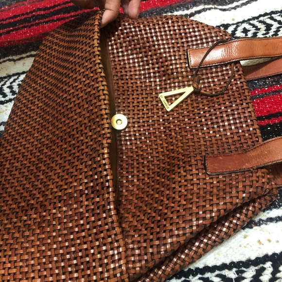Americana by sharif brown leather woven purse - Picture 5 of 8